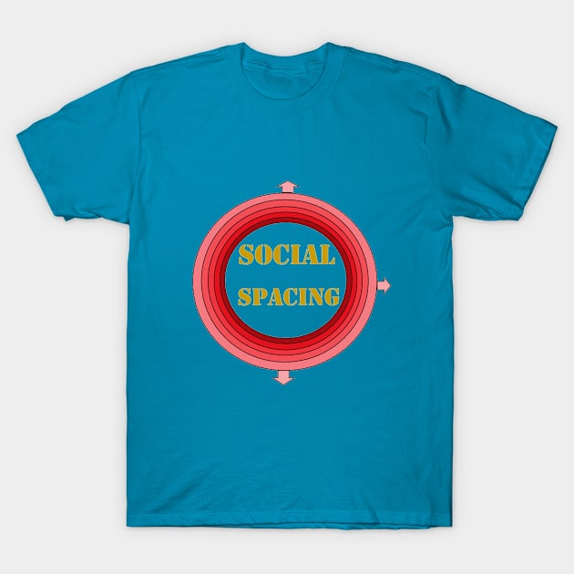 social spacing T-Shirt by KHIARNAS